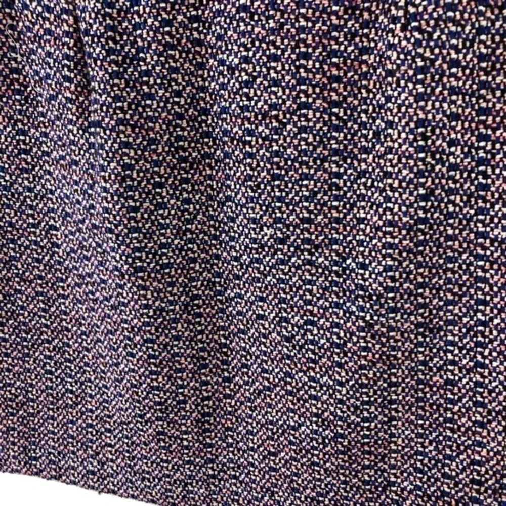 Loft Boucle Tweed Skirt Sz 2 Twee Preppy Academia Blue Pink Career A Line Mini